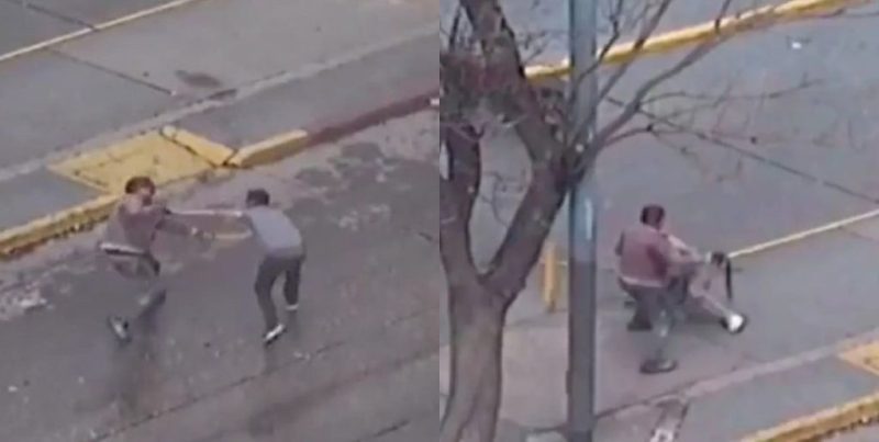 Video: un automovilista se defendió a cintazos de dos cuidacoches que lo atacaron en Córdoba