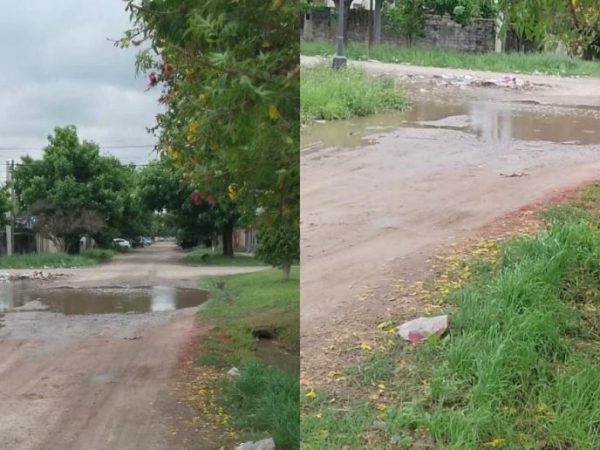 Santa Fe: vecinos de barrio Transporte reclaman por calles destruidas y desagües tapados