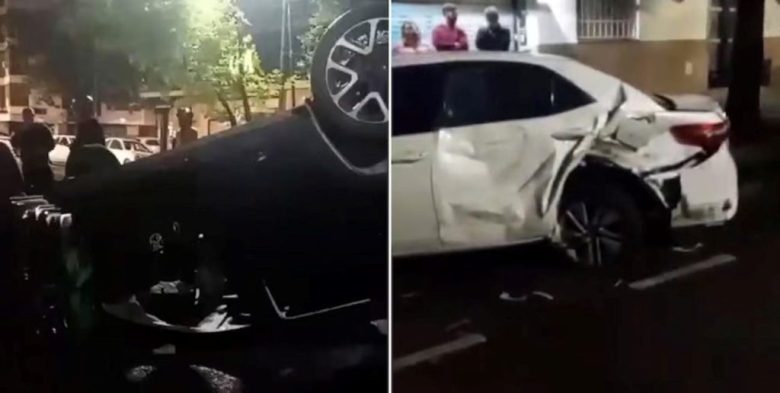 Choque múltiple entre tres autos en Caballito y Flores dejó un saldo de cinco heridos