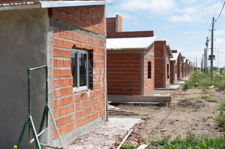Las obras de 39 viviendas en Seguí superan el 50 por ciento de avance