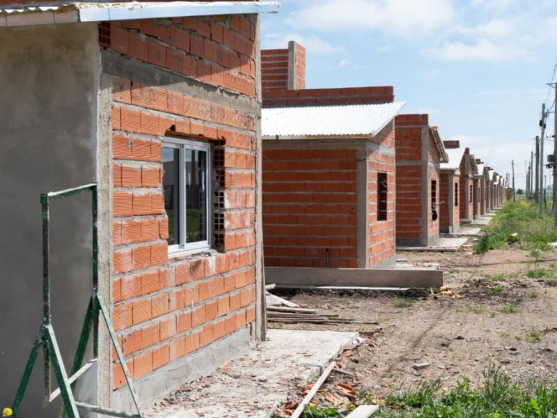 Las obras de 39 viviendas en Seguí superan el 50 por ciento de avance