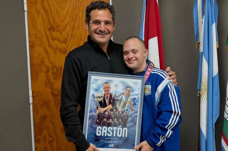 Un arteaguense fue reconocido por ser parte del seleccionado de futsal para personas con síndrome de Down
