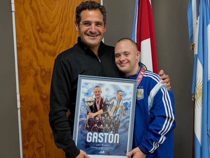 Un arteaguense fue reconocido por ser parte del seleccionado de futsal para personas con síndrome de Down