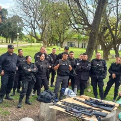 Efectivos policiales de Santa Fe participaron de una capacitación en tácticas y procedimientos operativos