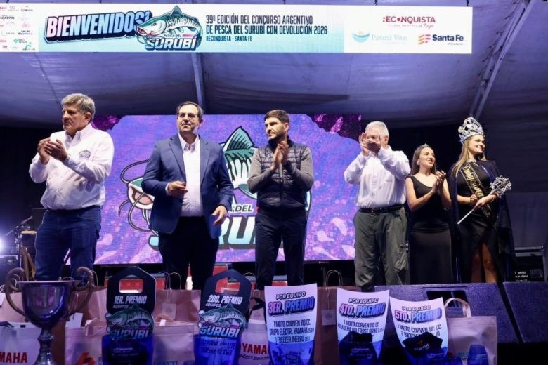 Pullaro en el Concurso del Surubí de Reconquista: “Es un evento que año tras año sale mejor”