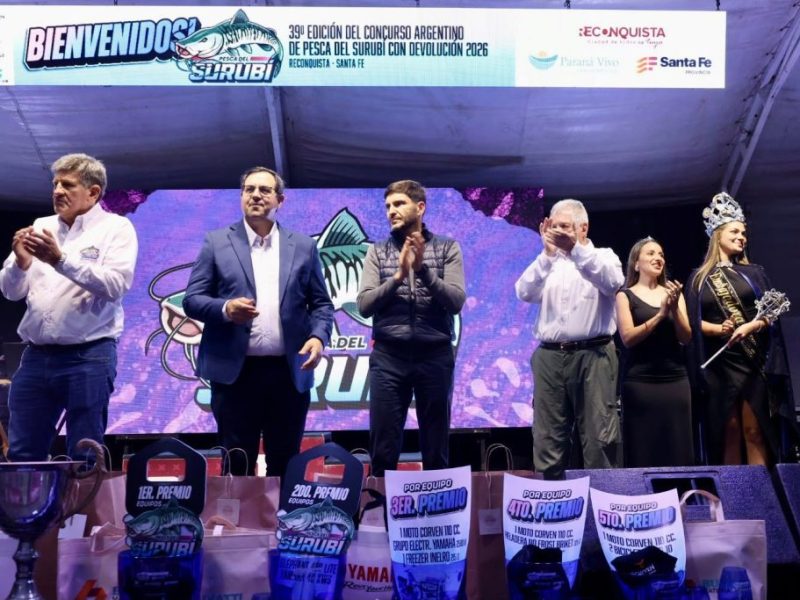 Pullaro en el Concurso del Surubí de Reconquista: “Es un evento que año tras año sale mejor”
