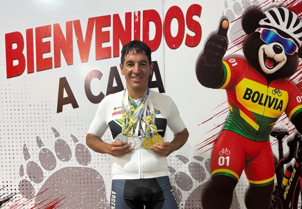 Luis Alejandro Aquino se consagró campeón Panamericano Máster de Ciclismo en Bolivia