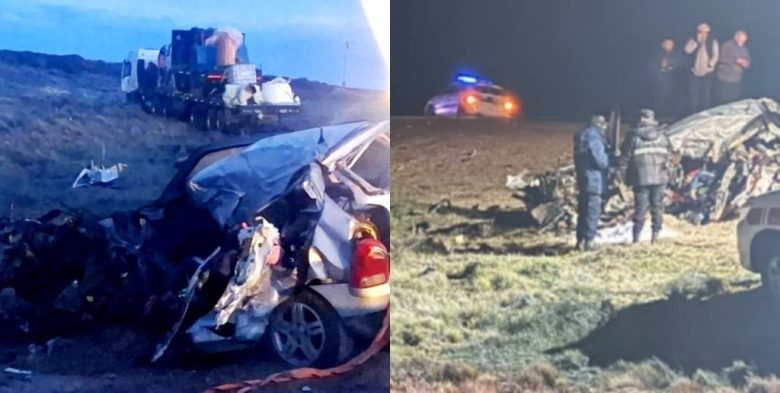 Tragedia vial en la Ruta 3: un padre y su hijo mueren tras colisionar con dos camiones