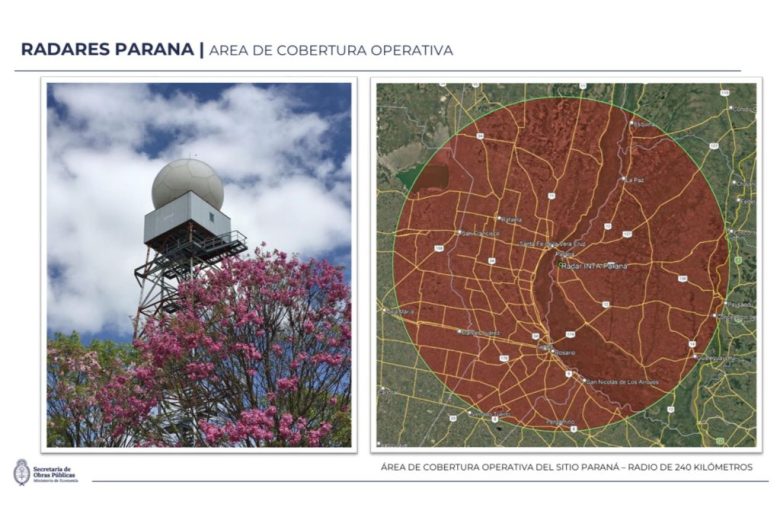 Entre Ríos: Nación y provincia reemplazarán el radar meteorológico de Paraná instalado en 2008