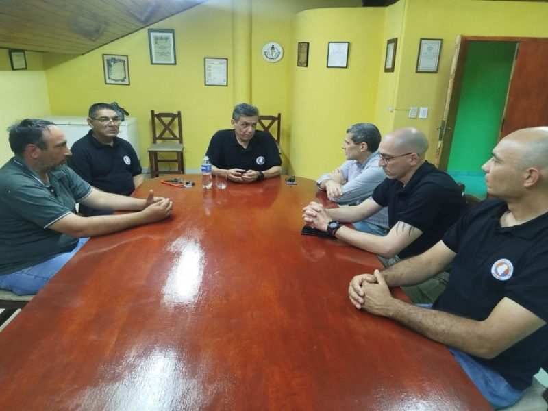 Defensa Civil evaluó en Concordia el impacto de las tormentas y el funcionamiento de las defensas ante el fenómeno El Niño