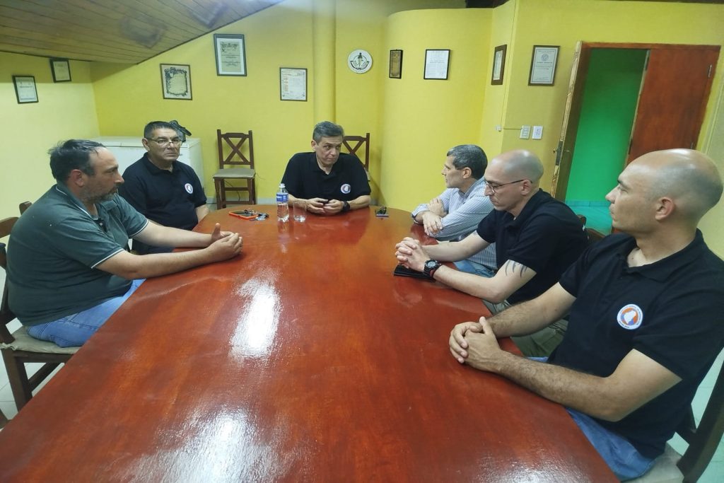 Defensa Civil evaluó en Concordia el impacto de las tormentas y el funcionamiento de las defensas ante el fenómeno El Niño