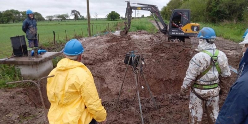 Corte de agua en Santo Tomé por una rotura en el acueducto de Desvío Arijón