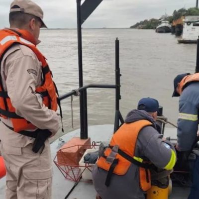 Fray Luis Beltrán: se hundió una lancha en el río Paraná y continúa la búsqueda de tres pescadores
