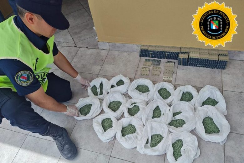 Secuestran más de 38.000 psicofármacos en un operativo de seguridad vial en el departamento Federación