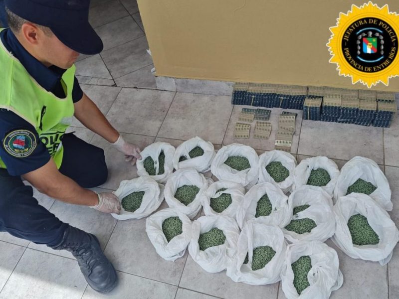 Secuestran más de 38.000 psicofármacos en un operativo de seguridad vial en el departamento Federación