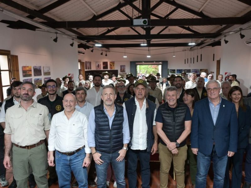 Frigerio y Scioli participaron de un encuentro de áreas protegidas en el Parque Nacional El Palmar