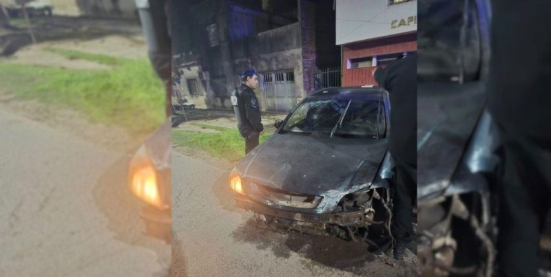 Persecución en Santa Fe: evadió un control policial, chocó contra una vivienda y terminó detenido